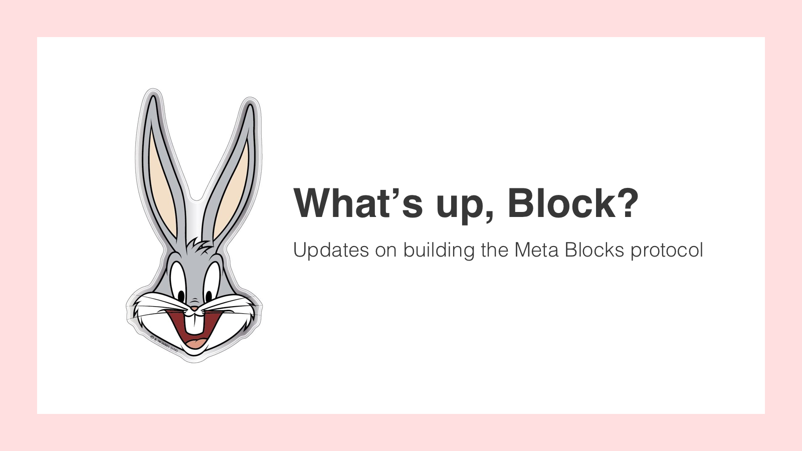 What's up, Block? - April 3, 2022 to June 28, 2022 - cover image