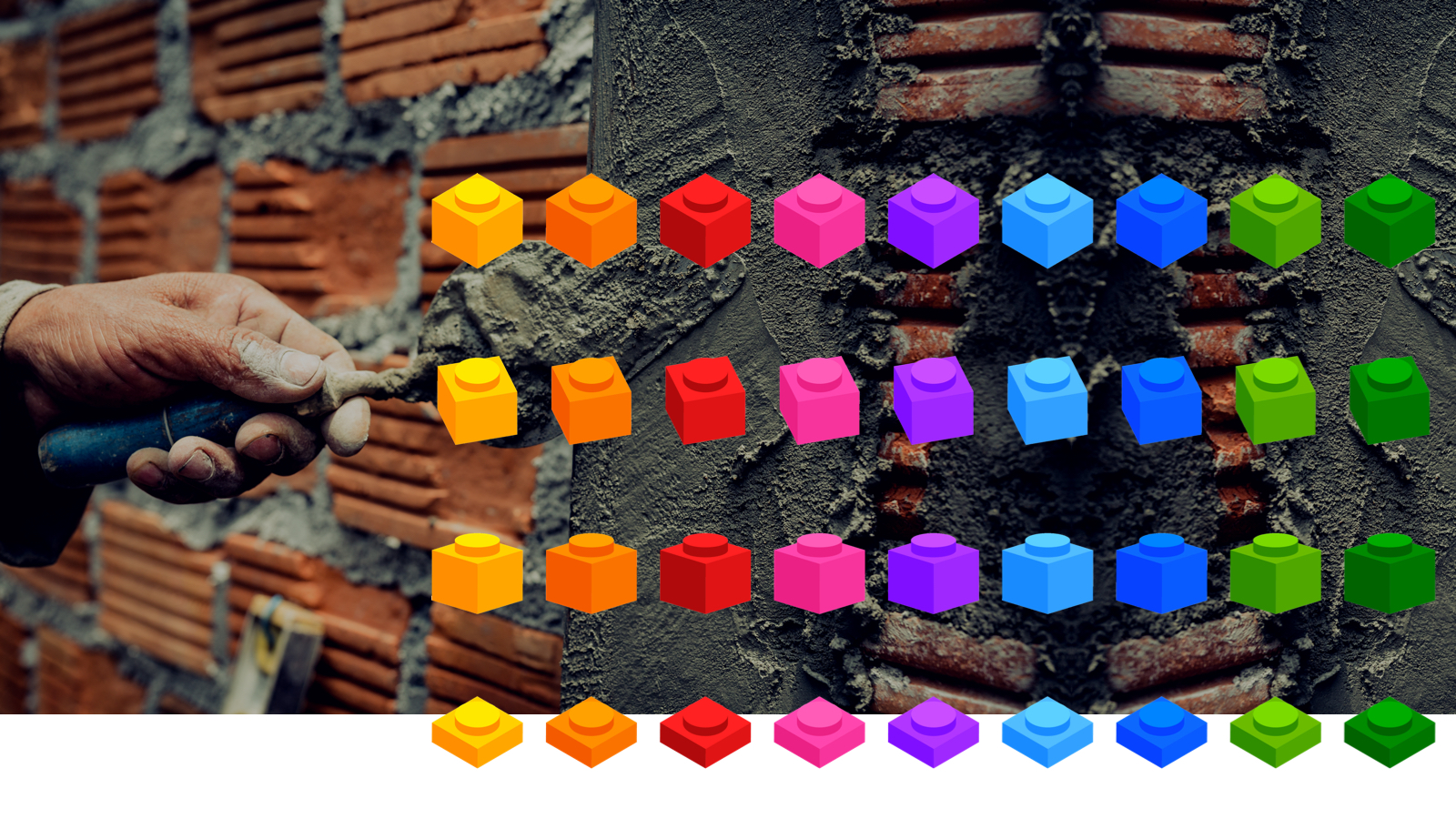 Clay bricks versus Legos - cover image